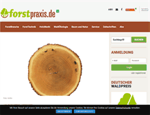 Tablet Screenshot of forstpraxis.de